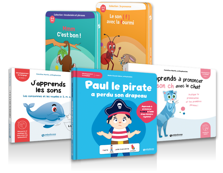 Cinq livres issus des cinq collections des Éditions Symbolicone
