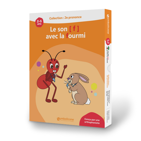 Boîte du livre magnétique « Je prononce le son [f] avec la fourmi »