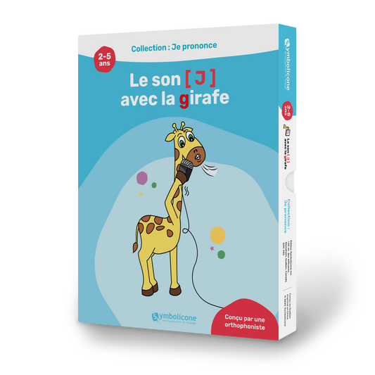 Boîte du livre magnétique « Je prononce le son /J/ avec la girafe »