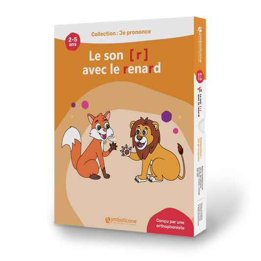 Boîte du livre magnétique « Je prononce le son [r] avec le renard »