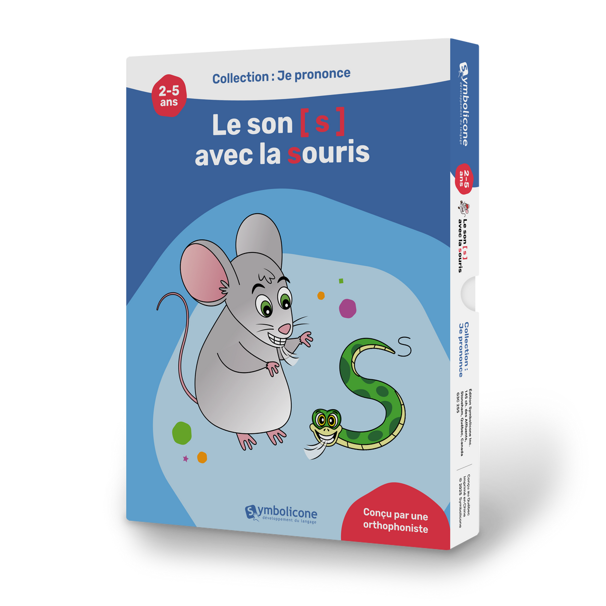 Boîte du livre magnétique « Je prononce le son [s] avec la souris »
