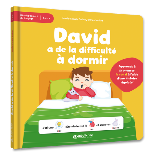 Couverture du livre « David a de la difficulté à dormir »