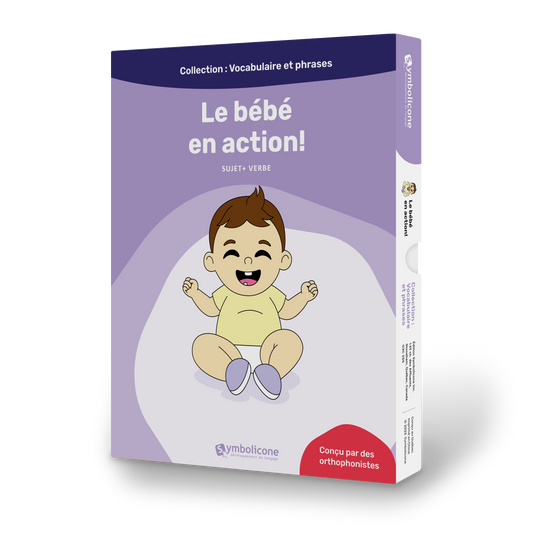 Box of the magnetic book « Le bébé en action ! »