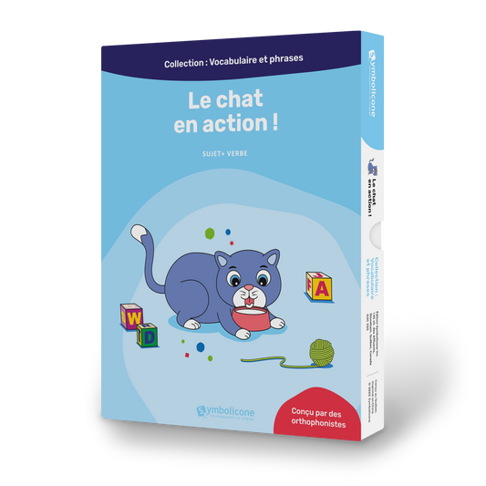 Box of the magnetic book « Le chat en action ! »