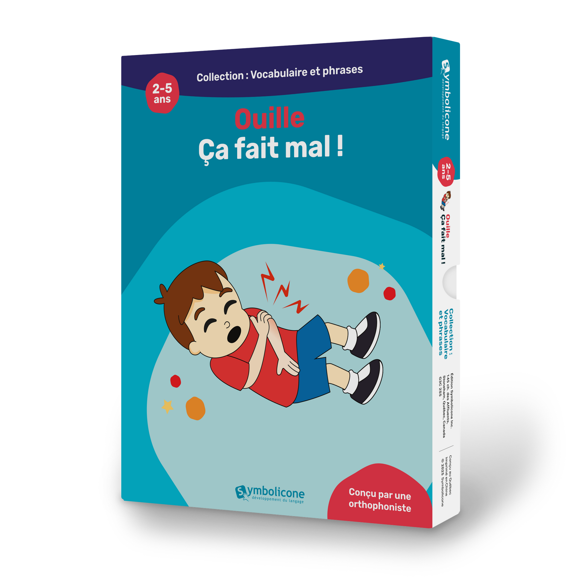 Boîte du livre magnétique « Ouille! Ça fait mal! »