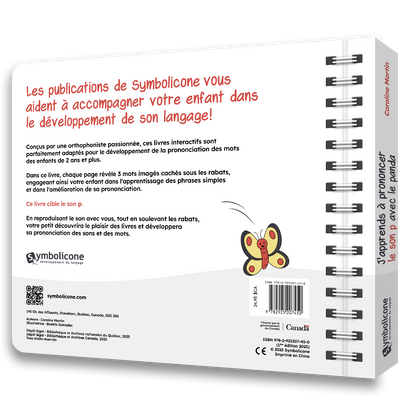 Quatrième de couverture de « J'apprends à prononcer le son p avec le panda »